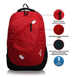 Lunar's Comet 35L Water Resistant Casual Backpack - 3 Compartments, Anti - Theft Internal Organiser, 1 Year Warranty (Red): Amazon.in: Bags, Wallets & Luggage